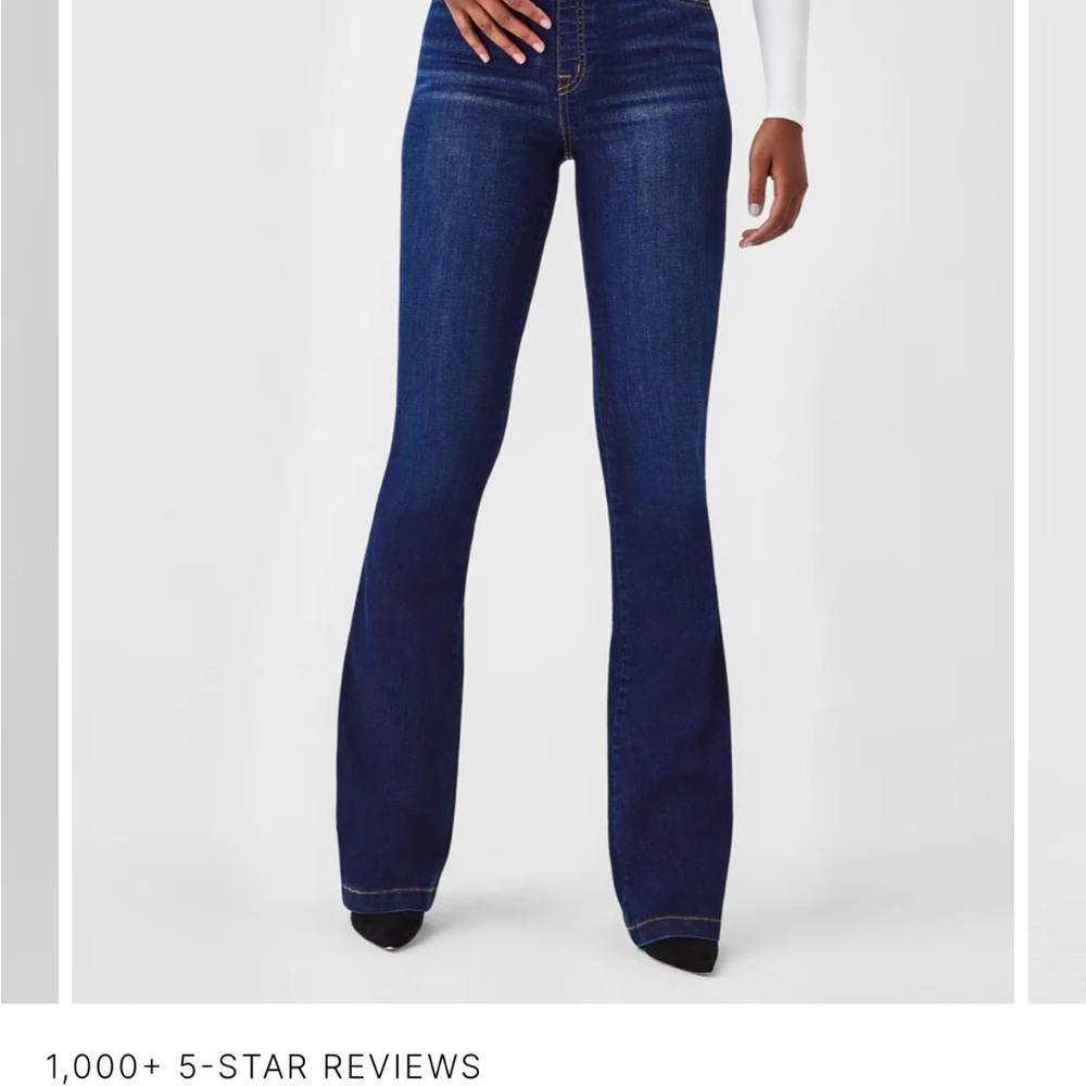 SOLD***Spanx shape flare jeans. Size medium petite. Excellent like new condition